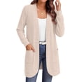 thumbnail image 3 of Fantaslook Cardigan Sweaters for Women Long Sleeve Open Front Cardigan with Pockets Casual Dressy Lightweight Fall Sweaters, 3 of 8