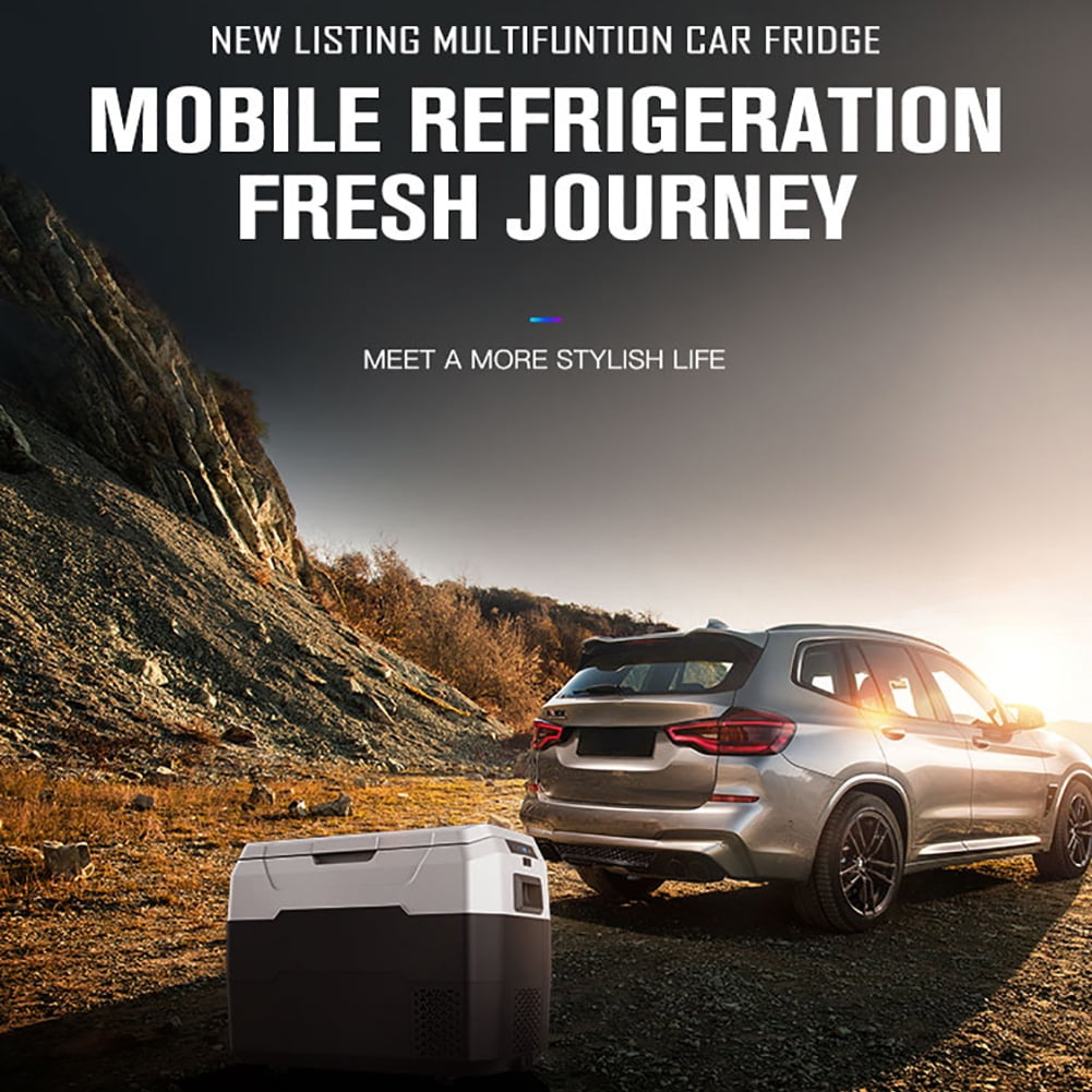 Private Jungle Automotive Refrigerators, Portable Freezer Cooler, Car Fridge with 12/24V DC and 110-240V AC, Travel Refrigerator for Vehicles, Car, Truck