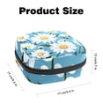 thumbnail image 2 of Daisy Sanitary Napkin Purse Storage Bag Zipper Pouch School Supplies Small Treat Pouch 4.7x6.6x6.6 in Made of Velvet, Sponge, 2 of 6
