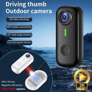 Mini Body Camera, Wearable Action Body Cam with Audio & Video- Thumb Hands Free Waterproof Recording Wearable Cameras - for Work Travel Pet Walk Swim(Black)