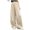 A01-Beige, variant on CAICJ98 Girls Wide Leg Pants Lightweight Casual Elastic Baggy Pants for Girls High Waist Straight Leg Loose Trousers Beige,11-12 Years