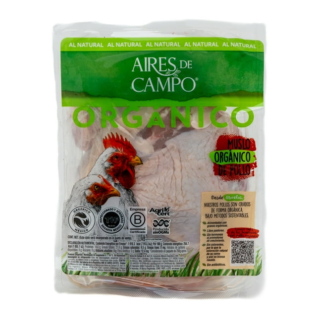 muslo de pollo orgánico peso aprox 750 g