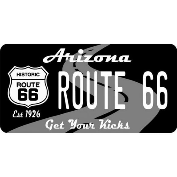 Arizona Route 66 Photo License Plate