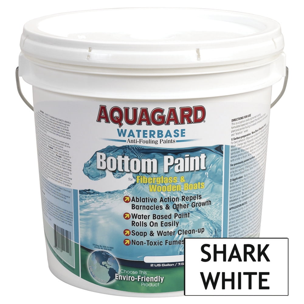 Aquagard Waterbased AntiFouling Bottom Paint 2Gal Shark White