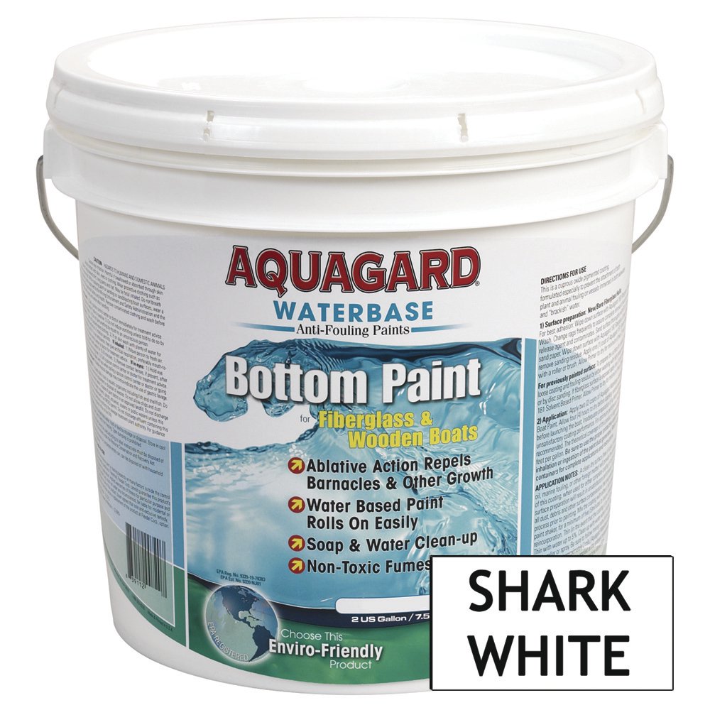 Aquagard Waterbased AntiFouling Bottom Paint 2Gal Shark White