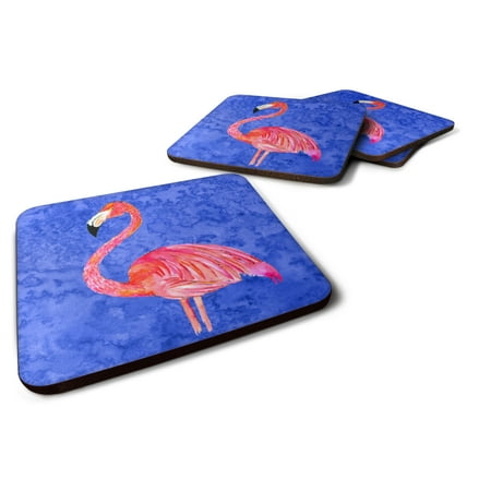 

Carolines Treasures 8685FC Flamingo Foam Coaster Set of 4 3 1/2 x 3 1/2 multicolor