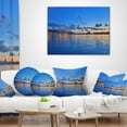 thumbnail image 4 of Designart Hong Kong Skyline at Summer Night - Abstract Throw Pillow - 12x20, 4 of 5