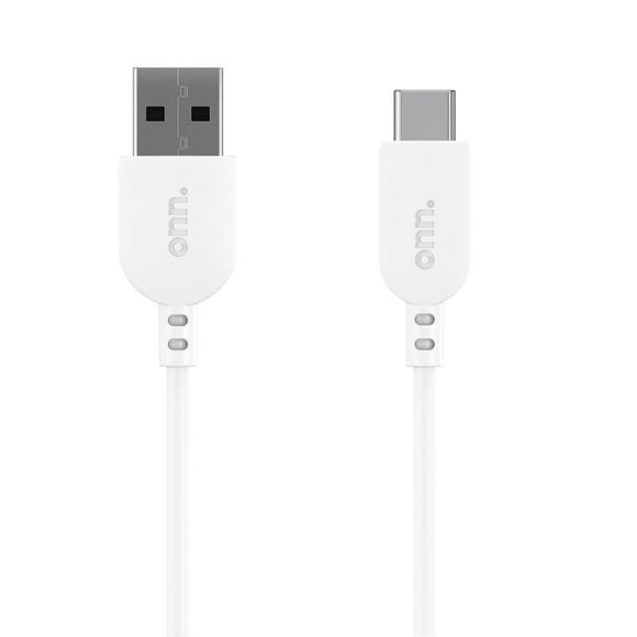 Onn. 6 FT/1.8 m High Speed USB-A to USB-C Certified USB Charging Cable