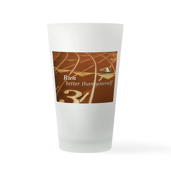 CafePress - Runner's Mantra - Pint Glass, Drinking Glass, 16 oz. CafePress