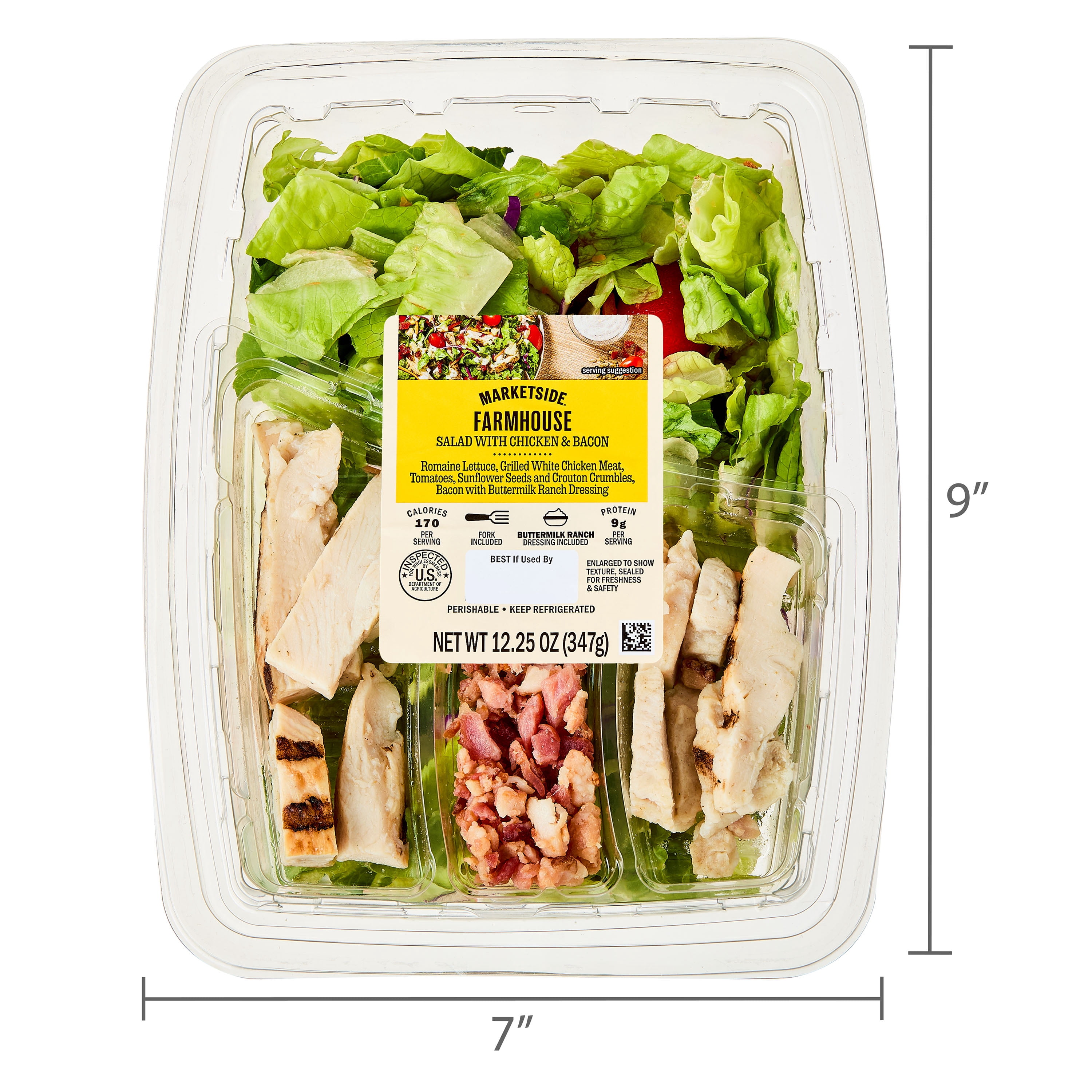 Marketside Farmhouse Salad with Chicken, 12.25 oz Tray (Fresh)