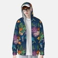 thumbnail image 3 of Picia Undersea Animals Women's Men's UPF 50+ Sun Protection Hoodie Shirt Long Sleeve SPF Fishing Outdoor UV Hiking Lightweight Shirts-Medium, 3 of 9