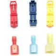 thumbnail image 2 of Quick Splice Wire Terminals T-tap Nylon Fully Insulated Male Kit 120 Pcs, 2 of 2