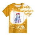 thumbnail image 4 of CAUYDY Halloween T-Shirts for Kid Girl Boy Fun Ghost Read Books Graphic Shirts Spooky Tees Short Sleeve Tops Fall Outfits(Yellow,5-6 Y), 4 of 4