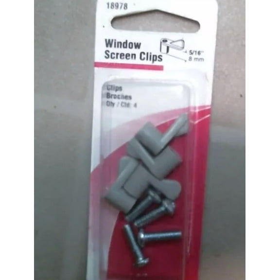 Slide - Co. 18978 Window Screen Clips 4 Pack Fs