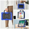 thumbnail image 6 of For iPad 6th/5th Generation Case 9.7 inch 2018/2017, 360 Rotating Shockproof Cover with Stand, Handle, Shoulder Strap, Blue, 6 of 7