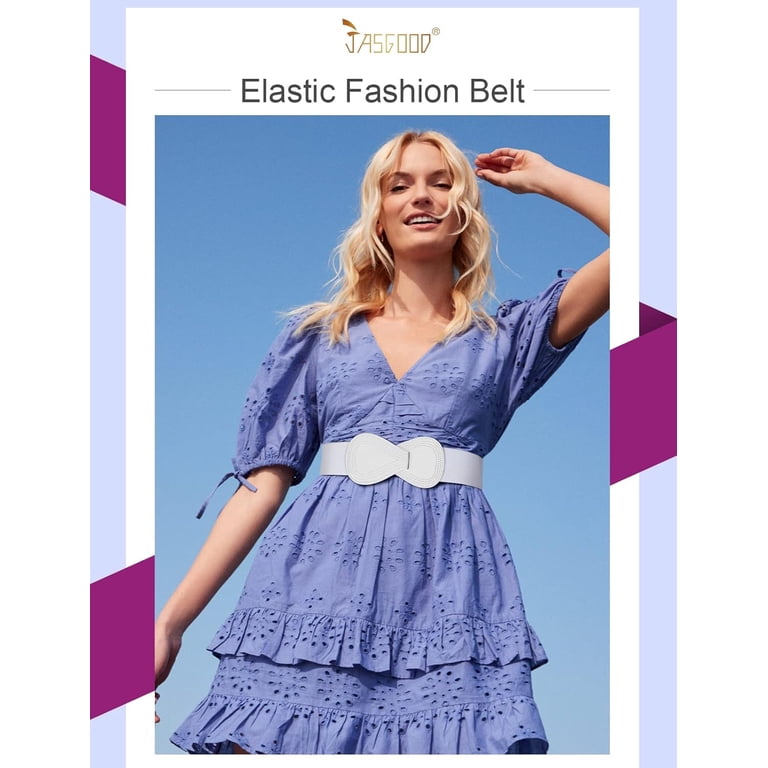 Women Stretchy Belt for Dresses Vintage Elastic Wide Waist  display picture 1