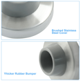 thumbnail image 2 of 6-Pack Concave Wall Door Stoppers, Brushed Satin Nickel Door Knob Bumpers with Rubber Inserts for Wall Protection, 2 of 5