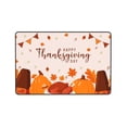 thumbnail image 4 of DouZhe Happy Thanksgiving Day Rugs Doormat, Non-Slip Machine Washable Carpets Floor Door Mat , 36" x 24", 4 of 6
