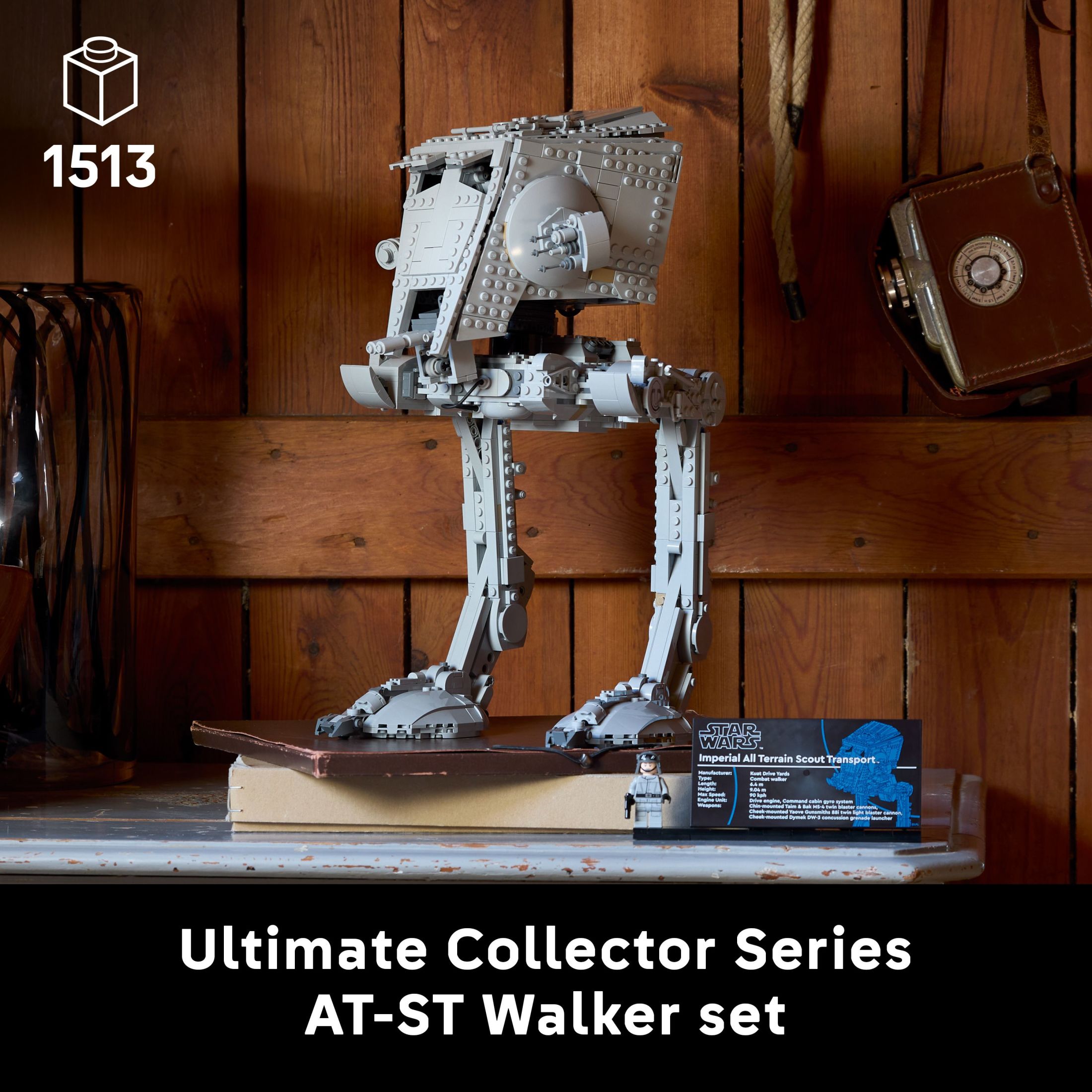 LEGO Star Wars Caminante AT-ST Set de Construcción - Bloques de construcción para adultos fans, de 18+ años - Kit de modelo coleccionable de las Fuerzas Imperiales - Idea de regalo de Star Wars para hombres y mujeres - 75417 3