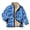 Blue Hibiscus Monstera, variant on FKELYI Kids Fleece Jacket Halloween Mushroom Spiderweb Print, 2Y, Lightweight Faux Sherpa Lined Jacket, Windproof Stans-Up Collar, Warm Coat with Pockets, Autumn Winter Coat, Soft Layering