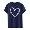 thumbnail image 3 of hotojiny Valentines Shirts for Men Lightweight Crew Neck T Shirt Classic Heart Graphic Tee Shirt for Vaction Casual, 3 of 4