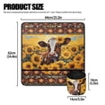 thumbnail image 5 of ZIATUBLE Sunflower Cow Sewing Machine Mat Aztec Ethnic Pad Organizer for Sewing Machine Non Slip Serger and Overlock Machine Accessories Pad with Storage Bag Living Room Decor, 5 of 5