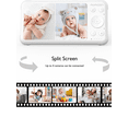 thumbnail image 3 of Momcozy Baby Monitor with 2 Cameras 5’’ 1080P Split Screen Video Baby Monitor with Camera and Audio no WiFi for Baby Safety 5000mAh Battery Infrared Night Vision 2-Way Audio 960ft Range Ideal Gift, 3 of 8