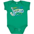 thumbnail image 3 of Inktastic Hooked on Jesus Christian Boys or Girls Baby Bodysuit, 3 of 5