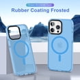 thumbnail image 2 of ELEHOLD for iPhone 16 Plus Compatible with Magsafe Accessories Case,Translucent Matte Magnetic Slim Non-Slip Shockproof Women Men Protective Cover,Blue, 2 of 7