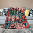 thumbnail image 2 of Shiartex  Pink Flamingo Blanket Cartoon Flamingo Animal Throw Blanket Valentines Gifts for Women Girls Flamingo Stuff Decor Soft Warm Cozy Flannel Blankets for Adults Kids All Season  40x50in, 2 of 6