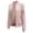 Pink, variant on WXLWZYWL Winter Women'S Zipper Animal Solid Cardigan Jacket Autumn Pocket Coat Blouse