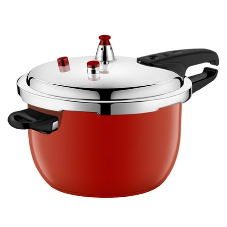 

Livesture Pressure Cooker Stainless Steel Household Gas Induction Cooker Coral red 26cm