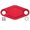 Red, variant on ATV Rear Brake Caliper Parking Block Off Plate Cap Cover / 8 inches / 20.3 cm