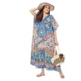 thumbnail image 3 of Caftans pour Femmes Longue Maxi Grande Taille Robe Caftans Manches 3/4 Robes pour Dames Filles en Ligne, 3 of 7