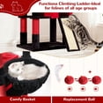 thumbnail image 6 of Globlazer 83 inch XXL Giant Cat Tree, Heavy Duty Tall Cat Tower for Large Indoor Adult Cats, Multi-Level Large Cat Condo with 8 Scratching Posts, 2 Cat Caves & 3 Platforms,Gothic, 6 of 7