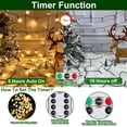 thumbnail image 3 of 50 Ft-150 LED Christmas Decoration Fairy Lights Battery Operated,Green Wire Mini Light with Waterproof,Timer,Remote Control,8 Lighting Modes,Home Tree Indoor Outdoor Holiday Wedding Party Decor Warm, 3 of 5
