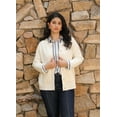 thumbnail image 2 of CASSIE LIZ Womens Plus size Cardigan Sweaters Lightweight Long Sleeve Button Down Knit Beige Sweaters With Pockets Solid Color Jackets Fall Winter (XL-5XL), 2 of 8