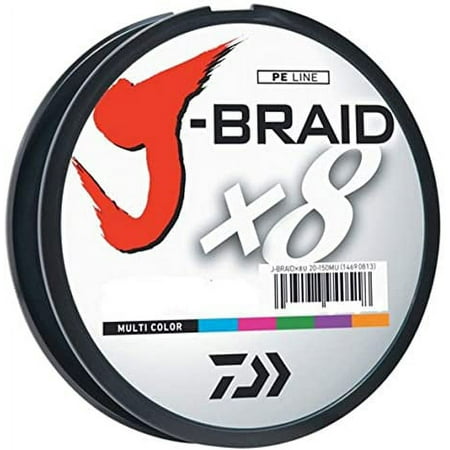 UPC: 0043178132456 | Daiwa J-Braidx8 Fishing Line Multi Color 20Lb 330Yd – JB8U20-300MU