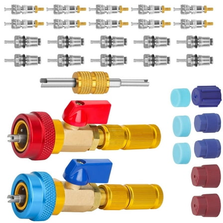 GUYUTING R134A AC Tool Kit for Car Air Conditioning Repair for effortless valve core removal and installation