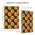 thumbnail image 3 of Daiia Chocolate Plaid Sunflower A Pattern Decorator Wall Plate Child Safe Outlet Cover, Switch and Outlet Covers,Size 1-Gang 5.0" x3.0" , Polycarbonate Thermoplastic-Style V, 3 of 6
