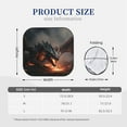thumbnail image 3 of Vsdgher Fiery Black Dragon Attack Print Car Windshield Sun Shade, Reflective Sunshade Window Sunshade Sun Visor Protector Fit for Cars,Trucks,SUVs-Small, 3 of 6