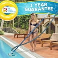 thumbnail image 6 of U.S. Pool Supply 16" Weighted Pool Vacuum Head with Nylon Side Bristles, Swivel Hose Connection, EZ Clip Handle - Connect 1-1/4", 1-1/2" Hose - Scrub Clean, Remove Debris - Safe for Vinyl Lined Pools, 6 of 6