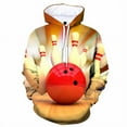 thumbnail image 2 of Sudadera con capucha con estampado 3D de bola de bolos para hombre, sudadera de manga larga con personalidad, sudadera para niños, ropa deportiva para exteriores, 2 of 5