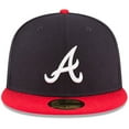 thumbnail image 2 of Men's New Era Navy Atlanta Braves 1995 World Series Wool 59FIFTY Fitted Hat, 2 of 6