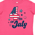 thumbnail image 4 of Inktastic 4th of July with Striped Stars Boys or Girls Toddler T-Shirt, 4 of 5