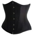 thumbnail image 2 of Funie Plus Size Women Solid Color Underbust Corset Waist Training Slim Body Shaper, 2 of 8