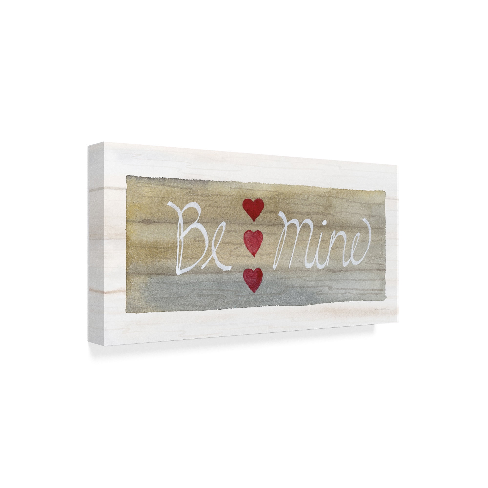Trademark Fine Art 'Rustic Valentine Be Mine' Canvas Art by Kathleen Parr McKenna
