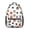 Football and Hockeyball, variant on Football and Volleyball White Pattern Backpack for School, Cute School Bag with Adjustable Shoulder Straps and Padded Back, 15.3"x11"x6.7"