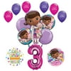 Doc McStuffins 3rd Birthday Party Supplies and Balloon Bouquet Decorations