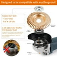 thumbnail image 7 of Wood Carving Disc Set for 4” or 4 1/2” Angle Grinder with 5/8” Arbor Grinding Wheel Shaping Disc for Wood Cutting Grinder Cutting Wheel (5 Pack), 7 of 7